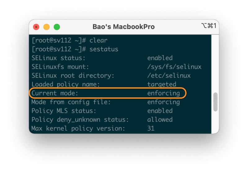 disable SELinux CentOS 7